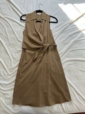 Vince Sleeveless Wrap Dress
